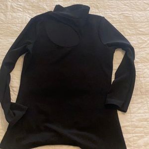 Black top with front opening